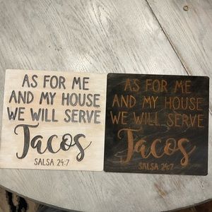 A handcrafted one of a kind sign for your home. Decor!